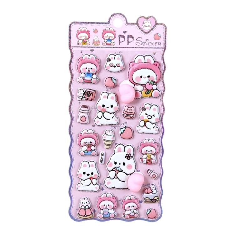 Reusing Tiny Sticker for Phone Case Notebook Handcraft Cute Puffier Sticker for Kids, 3D Design Sticker for Boys Girls
