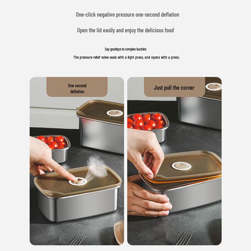 Hanlu Vakuumier-Aufbewahrungsbehälter aus 304 Edelstahl