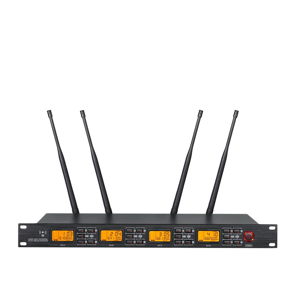 One-to-Four Wireless Conference Microphone System - In Stock