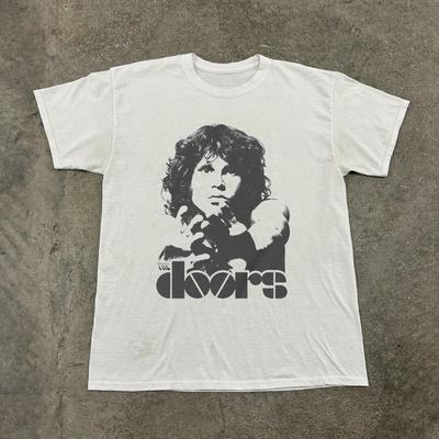 Vintage Jim Morrison - The Doors T-shirt, Unisex White T-shirt, Size S-5XL Unisex T-Shirt