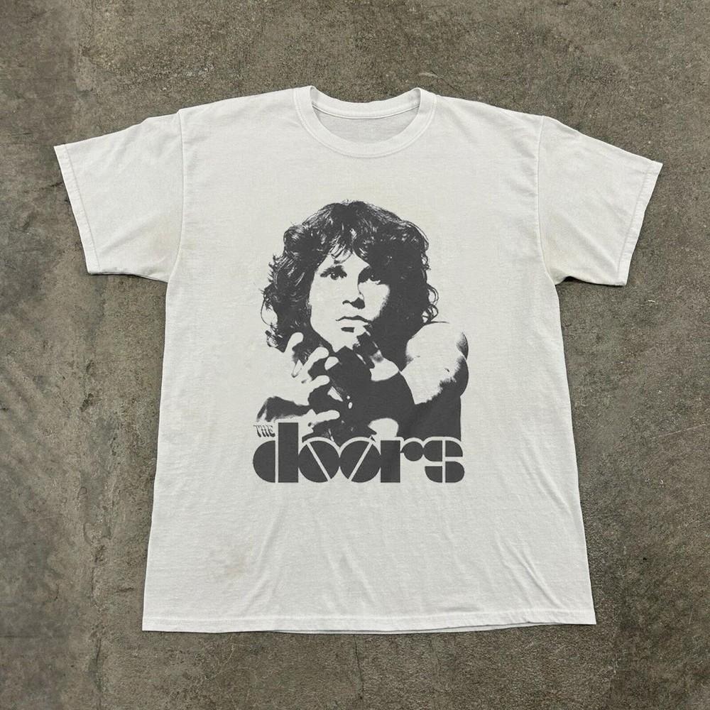 Vintage Jim Morrison - The Doors T-shirt, Unisex White T-shirt, Size S-5XL Unisex T-Shirt M
