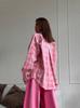 Karomuster Hemd 2026 Frühling Sommer Neu Retro Kariert Knopfleiste Oversized Shacket Rosa Vichy-Karos Hemd Damen Lässiges Oberteil