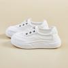 New Summer White Shoes for Female Students' Mesh Breathable Height-enhancing Casual Shoes
