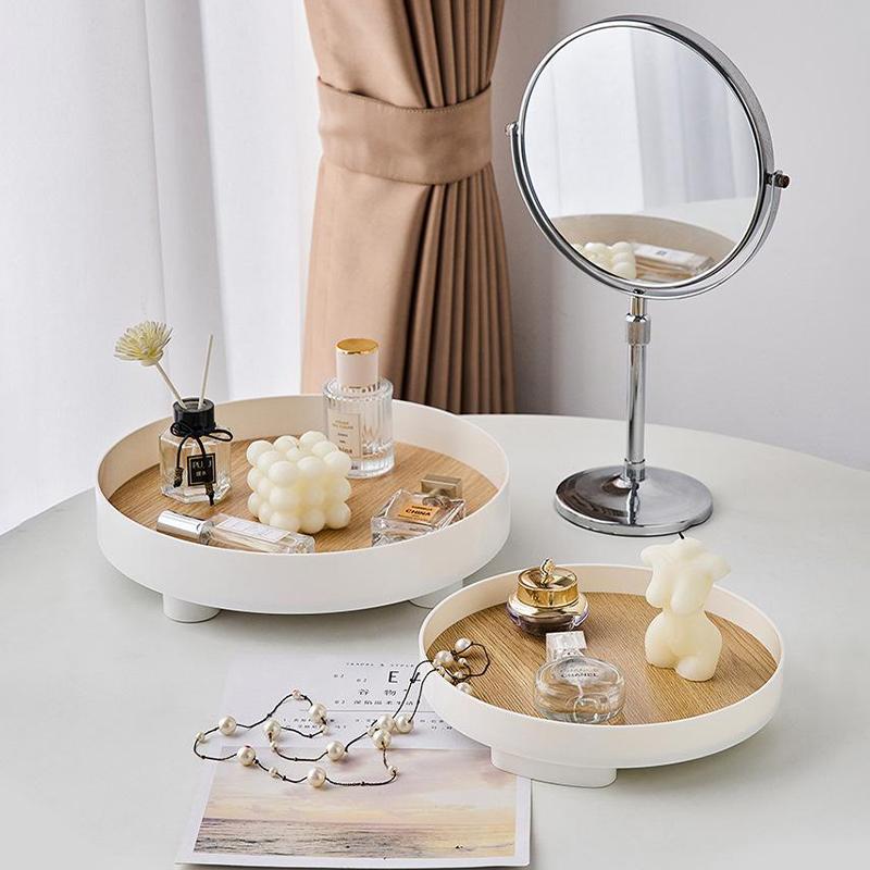 Living Room Coffee Table Aromatherapy Ornaments Tabletop Storage Tray Round Tray