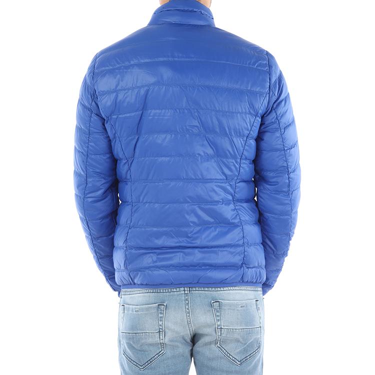 Emporio Armani EA7 Letter Print Warm Stand Collar Zipper Lightweight Long Sleeve Down Jacket Men Jackets Blue 8NPB01-PN29Z-1598