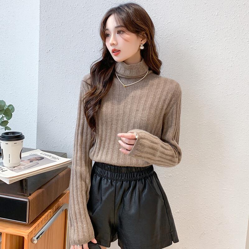 

Mocana Women s Soft Cashmere Long Sleeve Mock Neck Sweater M