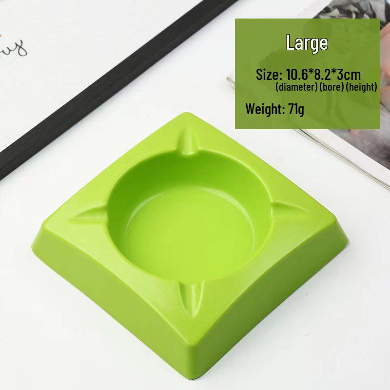 Colorful Drop-Resistant Melamine Ashtray for Hotels, Cafes, Homes, and Bars
