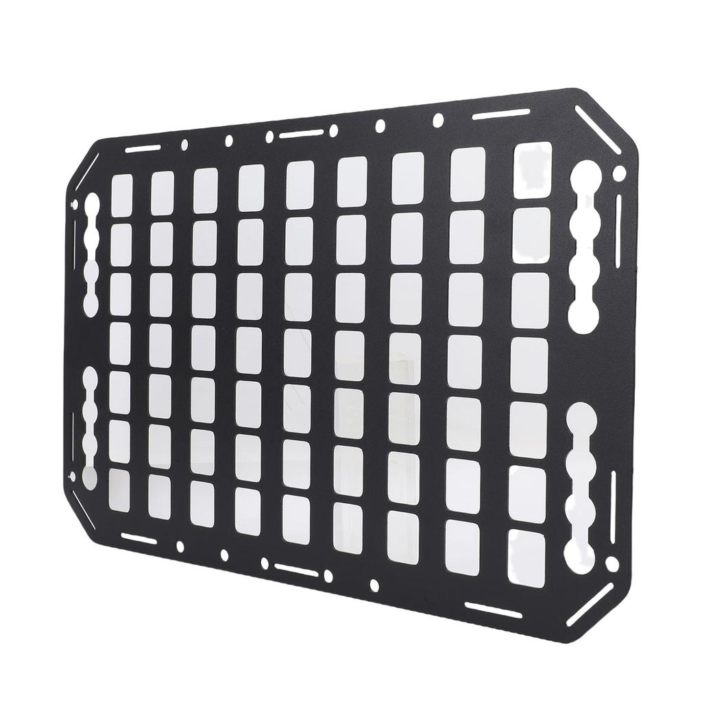 Truck Bed Molle Panel Aluminium Alloy Multifunctional L Track Storage Organizer for Car SUV RV 483x311x2mm