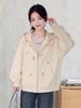 Girls' Stylish Hooded Autumn Coat 2026 - Fashionable & Sweet Children's Top