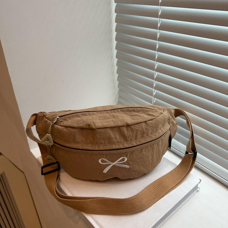 

Bow messenger bag, beautiful breast bag, versatile shoulder bag, new simple commuter messenger bag хаки