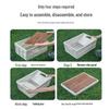 Collapsible Outdoor Camping Storage Box with Wooden Lid for Car Trunk Organization