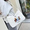Cartoon Corduroy Crossbody Bag Embroidery Women Handbag Casual Dachshund Shoulder Bag Work