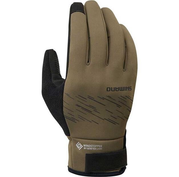 Зимние перчатки Shimano Windstopper (коричневый) S