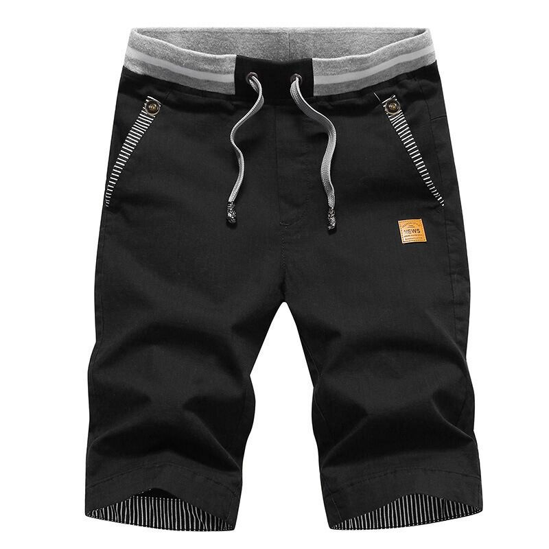 Summer Men's Beach Pants, Pure Cotton Quick Drying Men's Shorts, Sports Plus Size Beach Pants for Men Casual Work Pants