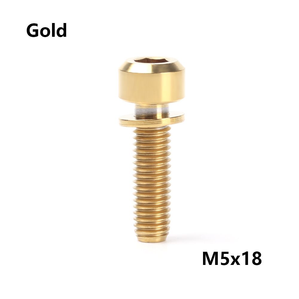 Nové titanové šrouby pro upevnění představce TC4 M5 16mm/18mm/20mm pro kolo MTB, šrouby pro představec jízdního kola, upevňovací šrouby, díly pro cyklistiku, 3 barvy