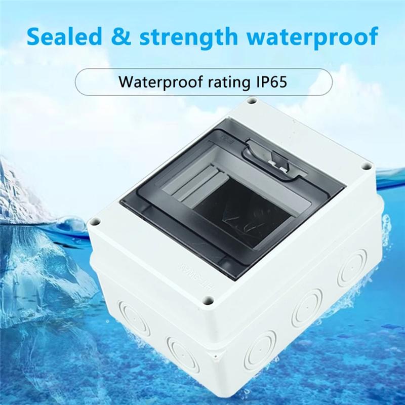 A20F-IP65 Waterproof Electrical Junction Box HT Transparent Cover Outdoor Distribution Switch Wiring Boxes