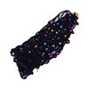Mesh Hair Net Polyester Knit Snoods Crocheted Sleep Cap with Faux Pearls Decoration Fashionable Head Cover for Women