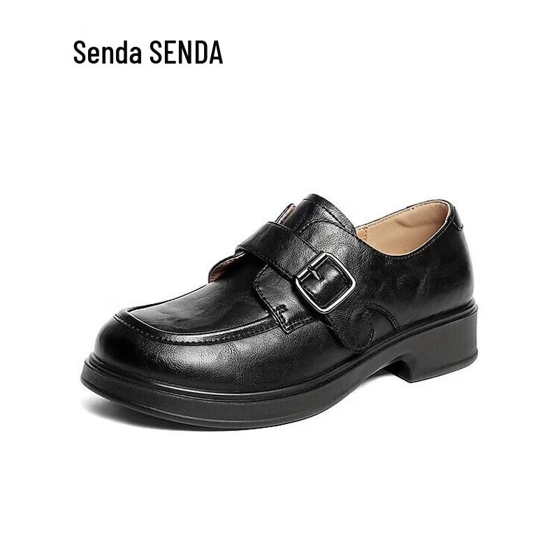 SENDA Women's Thick-Soled British Style Casual Oxford Shoes XUK01CA5