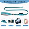 Reflective Nylon Dog Leash With Dog Poop Bag Dispenser Multifunctional Pet Leash for dogs Removable Handle Pet Dog Leads