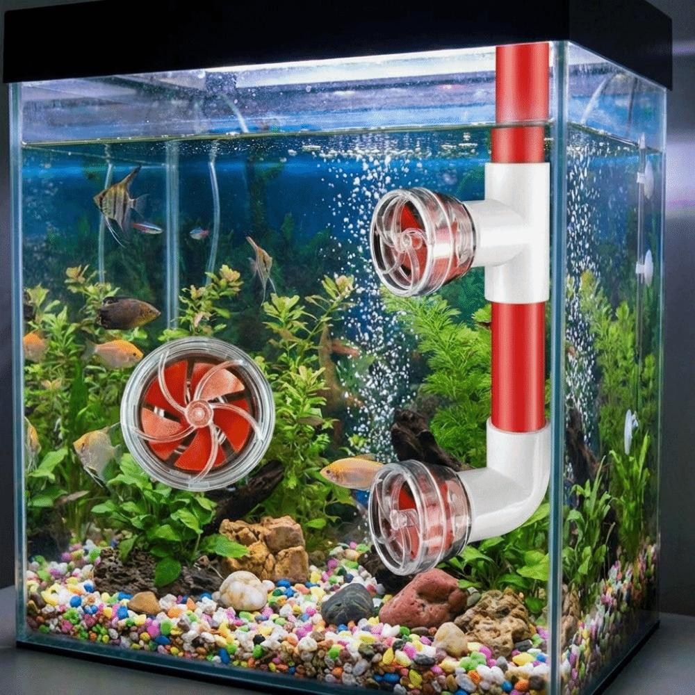 Transparent Auto-Rotating Fan Kit Rotary Type Aquarium Wave Maker Nozzle  Aquarium Application