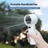 Portable Handheld Fan High Speed Mini Fan with LED Display USB Rechargeable Personal Fan 100 Gear Wind Speeds for