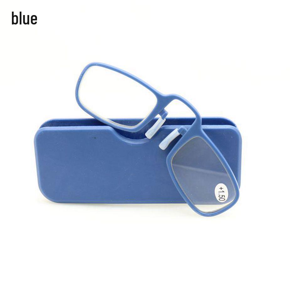 Compact Clip-on Men's and Women's Card Reading Glasses - Portable, Fits Mobile Phones, Ideal for Elderly