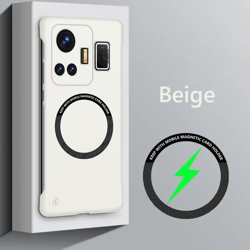 Bezrámečkový magnetický pro Magsafe tenký kryt pro Realme GT Neo 5 Neo5 240W 5G bezdrátové nabíjení tvrdý zadní kryt