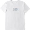 Comfortable Round Neck Logo Letter Print Design Casual Short Sve T-Shirt Men Tops White LMT0016193RX00F-K14000