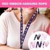 5pcs Support Phone Holder Ribbon Lanyard Neck Strap Quick Release Buckle for Keys and Phones Awareness Accessories