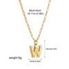 Stainless steel bubble English 26 letter necklace pendant personalized three-dimensional collarbone chain with jewelry