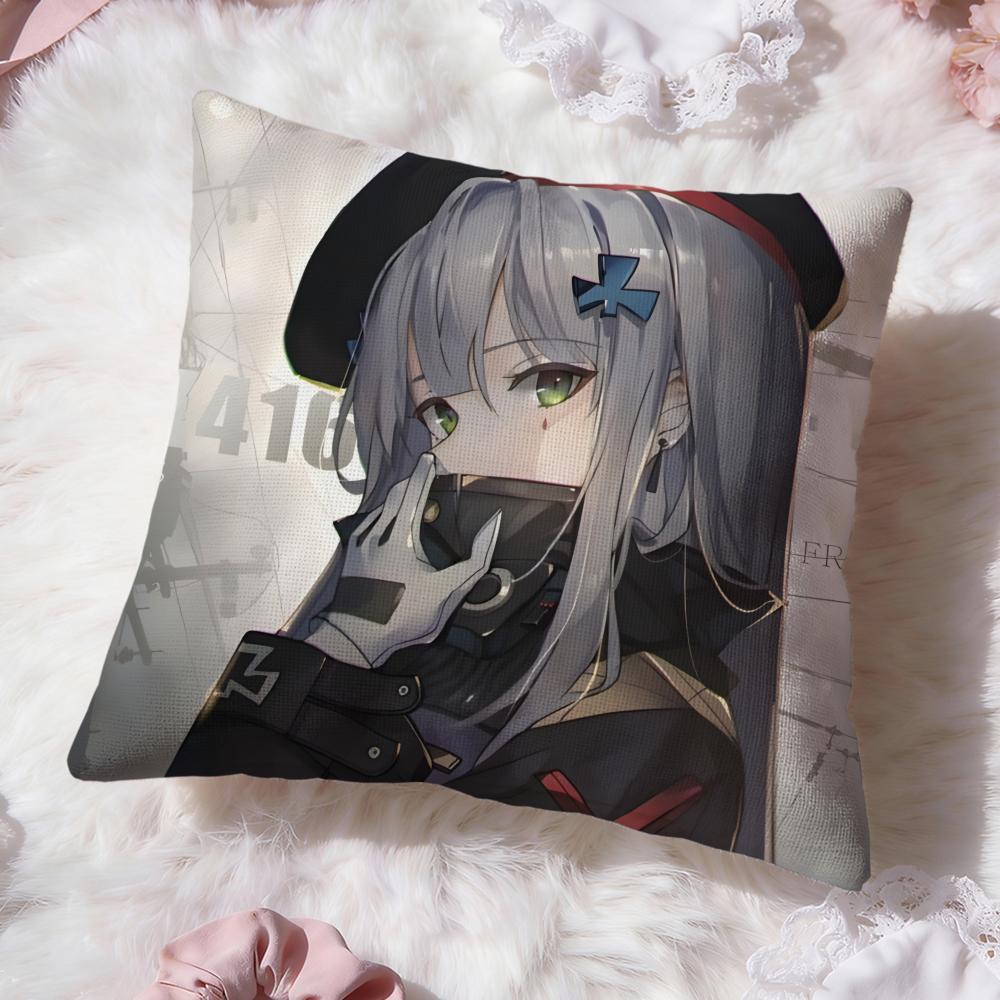 Girls Frontline Cushion Cover Premium Comfort Reversible Pillow Cove -Two in One Design for Any Room & Car Interior