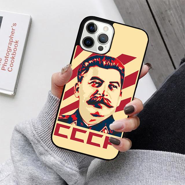 

Vintage Stalin USSR CCCP Phone Case For iPhone 17 Air 16 15 14 13 12 Pro Max Plus Max Cover Shell coque iPhone 11pro