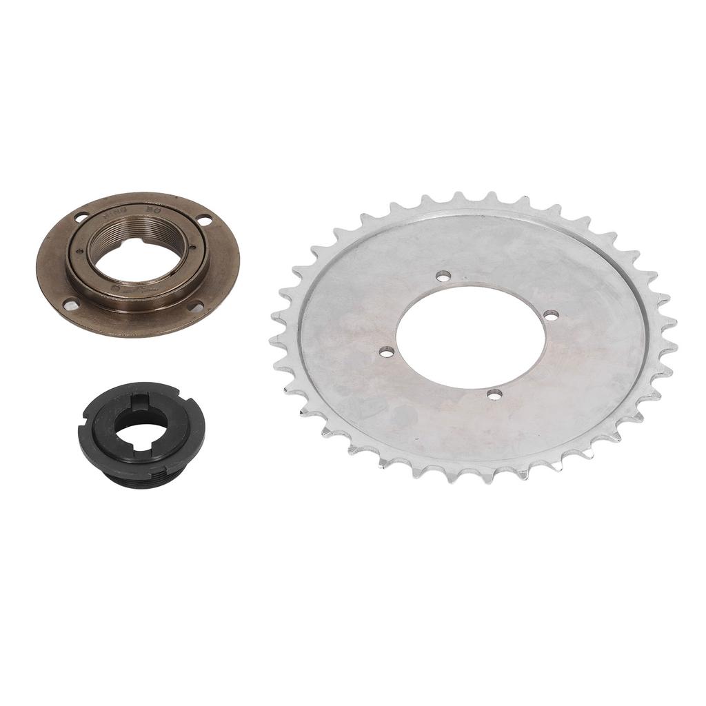 32T Bicycle Sprocket with 4 Holes for 410 Chain Steel Bike Modified Sprocket Flywheel Adapter Connector Kit