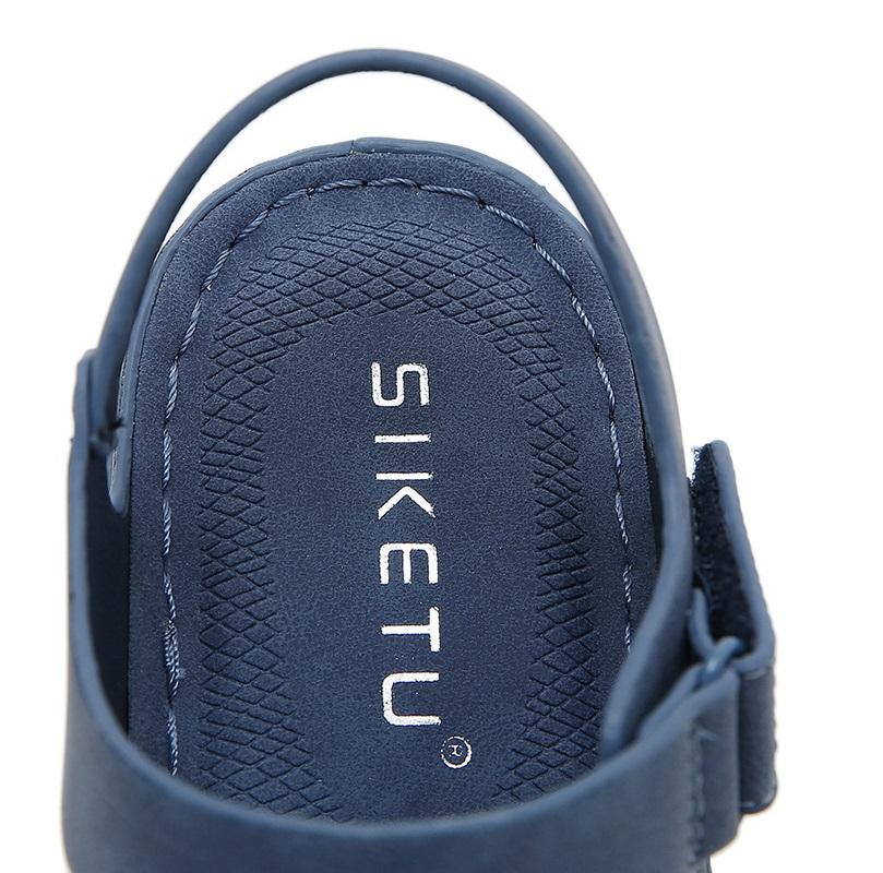 2024 Orthpedic Sandals Women's Faux Leather Shoes Summer Strappy Sandal Elder Woman Wedged Heel Shoes Comortable Mom Sandals