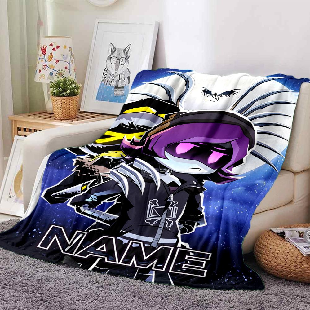 Customiz Name Personality Murder Drones Blanket Soft &Warm Sofa Office Bed Travel Lunch Break Blanket, Gift Suitable All Seasons