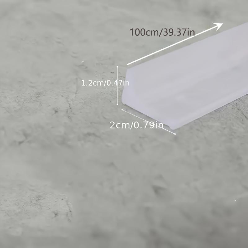 Kitchen Water Retaining Strip Silicone Self-adhesive Door Seal Retaining Strip Separation Shower Dam Barrier Bathroom Accessory