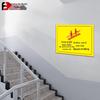 Hold Handrail Stair Safety Sign