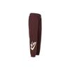 Nike Letter Print High Waist Drawstring Loose Knit Sports Pants Women Bottoms Burgundy FV8446-652