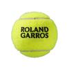 Bipack de 4 balles de tennis WILSON Roland Garros All Court - Blanc