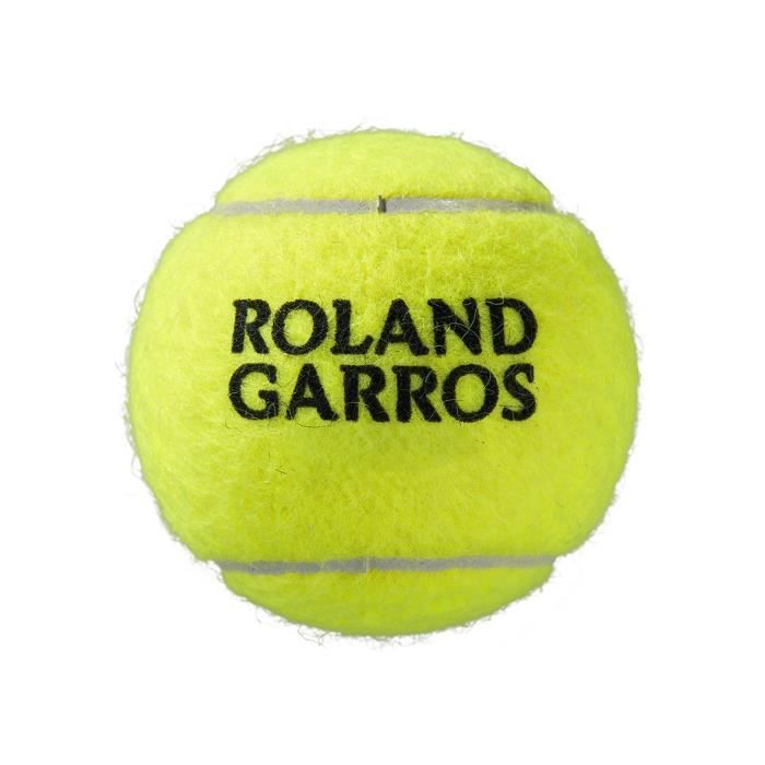 Bipack De 4 Balles De Tennis WILSON Roland Garros All Court - Blanc