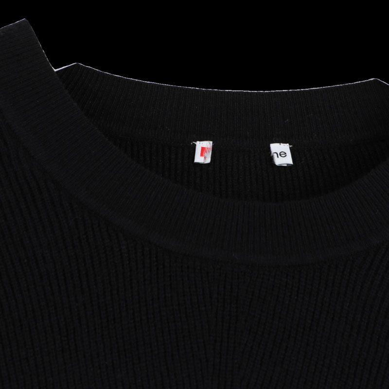 House Autumn and Winter New Arrival Export European and American Women's Clothing Cut Label round Neck Pullover Long Sleeve Sweater plus Size Knitwear