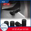 DJR5   Hot 2025 4PCS Aluminum Alloy Car Wheel Tire Valve Caps Tyre Stem Protect Cover For Mercedes Benz AMG Class A W222 W204 W214 CLS