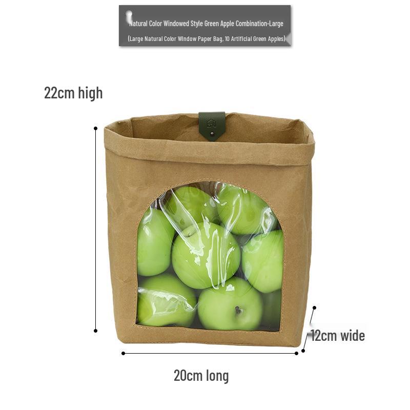 Green Apple Fruit Plate Décor for Dining, Showrooms, and Outdoor Picnic Photography