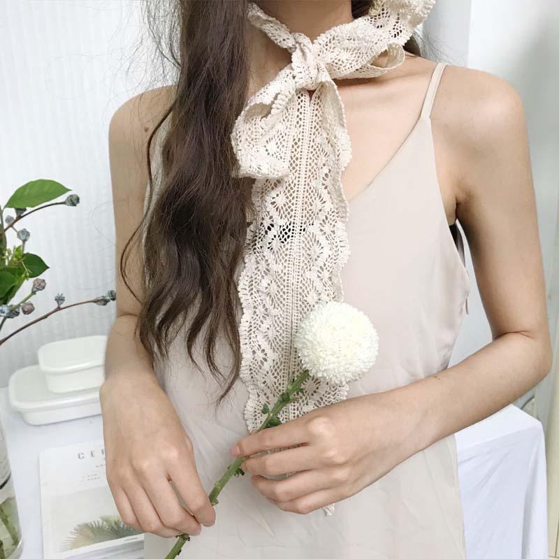 Internet Celebrity Straw Hat Female Summer Lace Strap Beach Hat Small Fresh Seaside Vacation Sun Visor Hat Strap