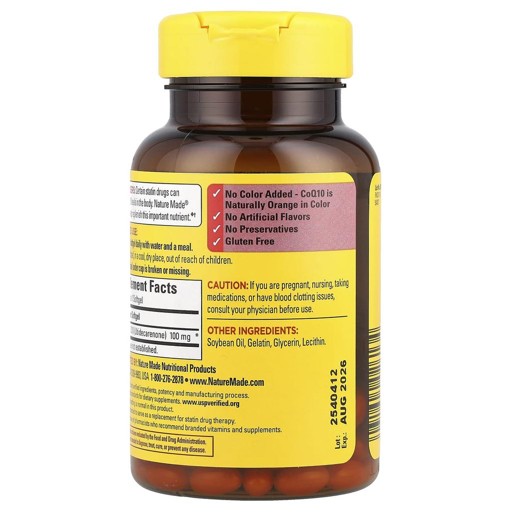 Coq10, 100Mg, 72 Softgels