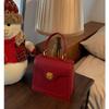 Luxury Red Tote Shoulder Bag for Women Crossbody Bag Purse  High Quality PU Leather Bolsas Female Purse