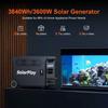 SolarPlay 3600W Portable Power Station 3840Wh LiFePO4 4000+ Cycles 2000W Solar Input 1.5H Fast Charge UPS 15 Ports