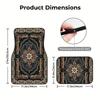 4Pcs set Bohemian Retro Style Pattern Car Carpet, Ethnic Style Design, Easy-to-Clean Car Interior Accessories, Art Decoration