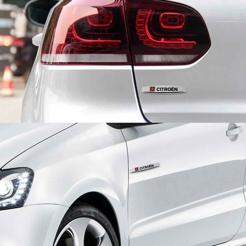 Citroen C1 C2 C3 C4 C4L C5 Cactus Berlingo Saxo VTS Car Side Rear Trunk Emblem Badge Decal Stickers Exterior Accessories