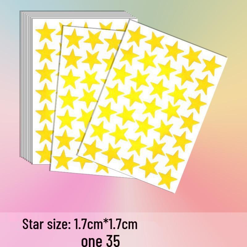 Star-Shaped Reward Stickers for Kids - Self-Discipline Charts & Teacher Incentives for Kindergarten
